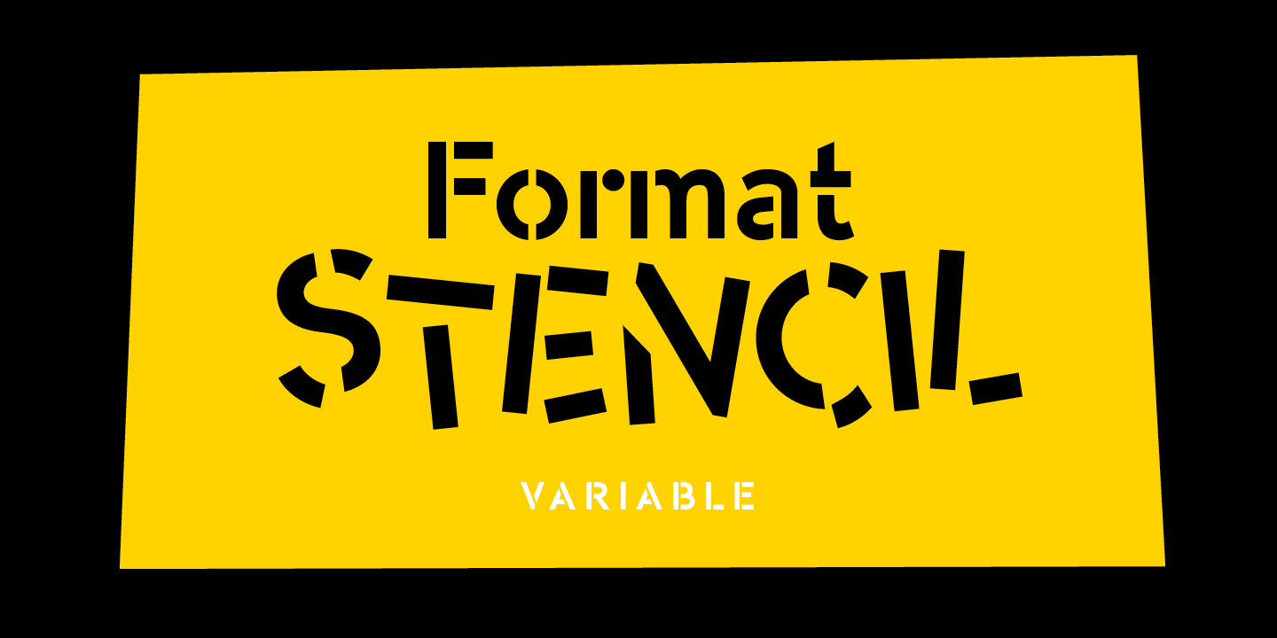 Пример шрифта -OC Format Stencil #1